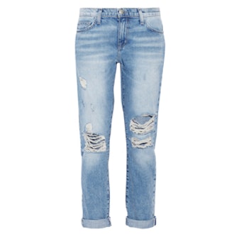 The Fling Distressed Mid-rise Boyfriend Jeans