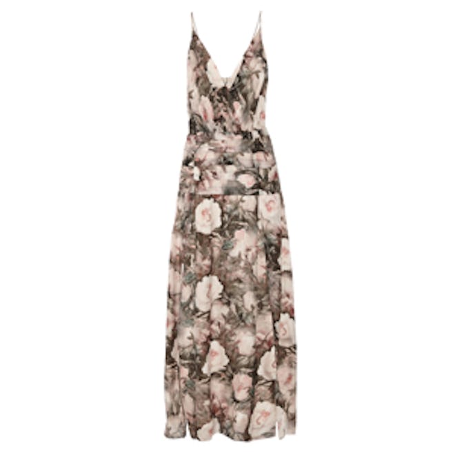 Rachel Floral-Print Silk-Chiffon Maxi Dress