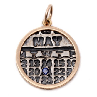 Small Silver and Gold Calendar