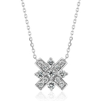 Monique Lhuiller Diamond XO Necklace