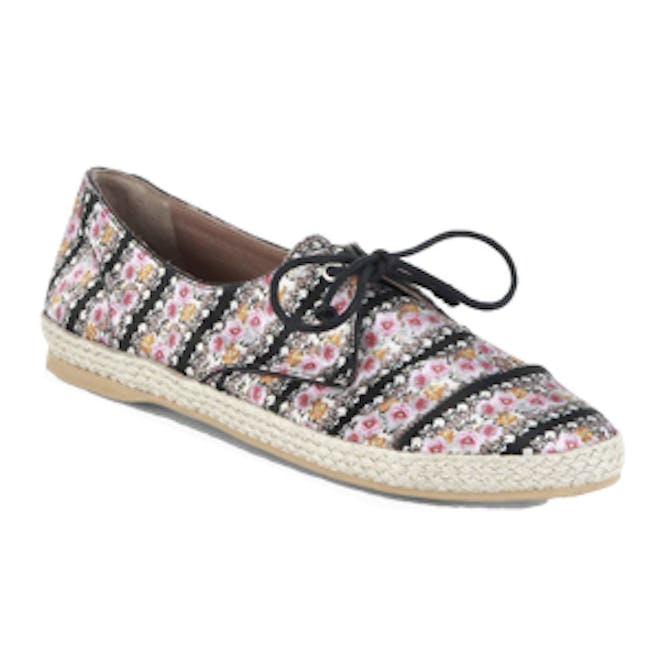 Dolly Floral-Printed Silk Espadrille Flats