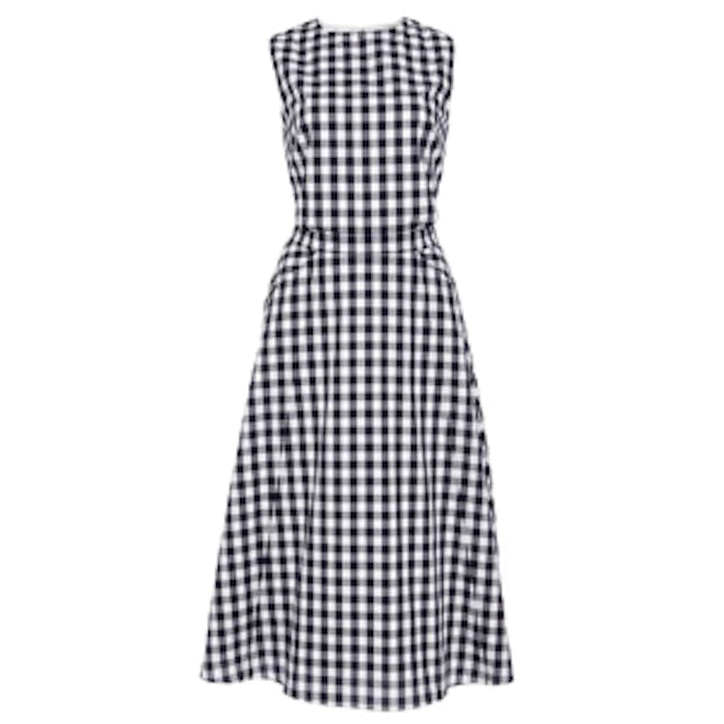 Textured Gingham Dress