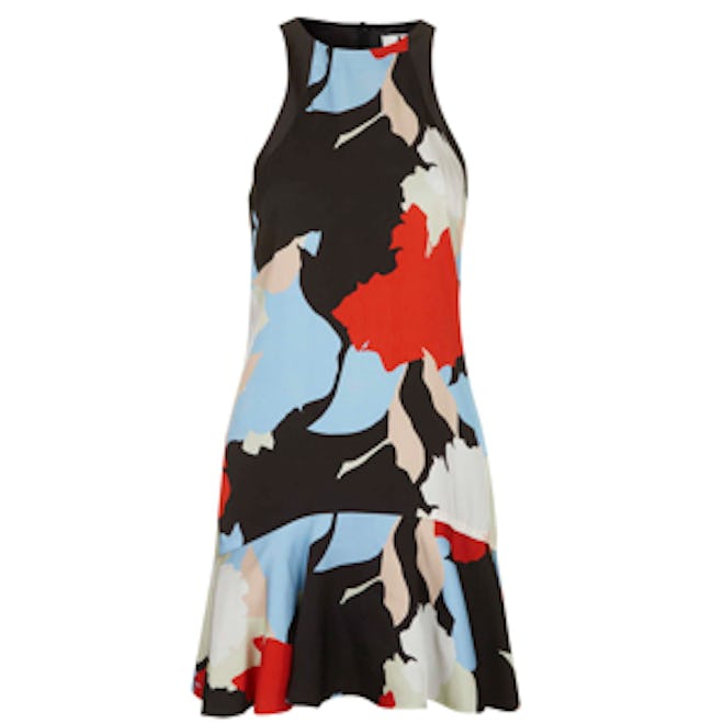 Silk Abstract-Print Dress by Unique