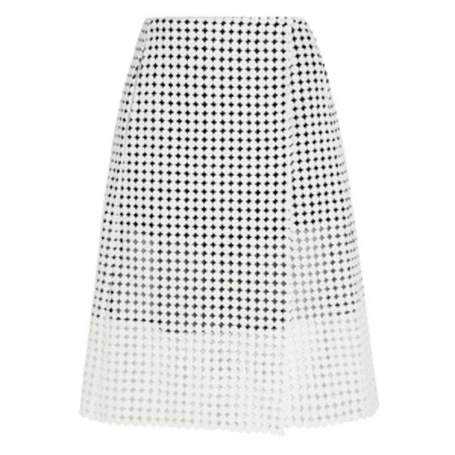 Crocheted Cotton Wrap Skirt