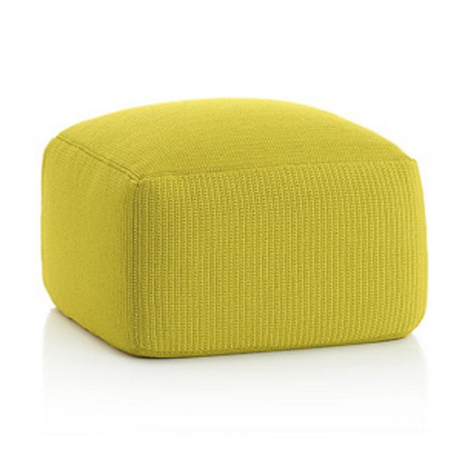 Outdoor Square Sulfur Pouf