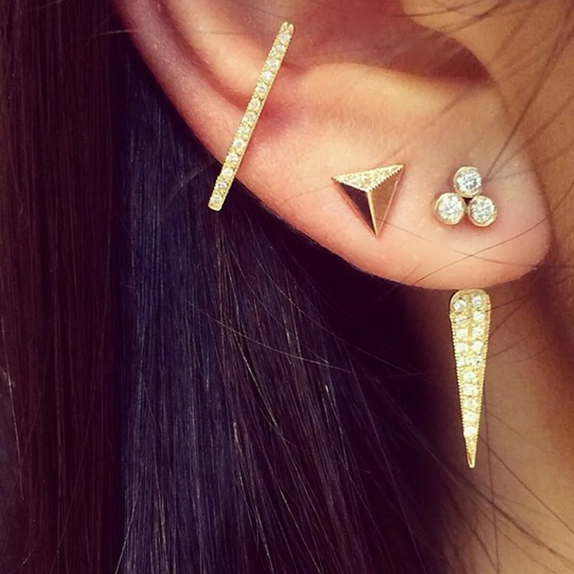 Shape Stack Earring 15 Fresh Ways To Stack Your Earrings