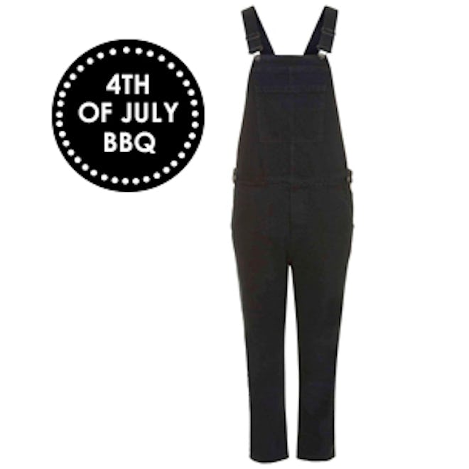 Moto Black Denim Dungarees