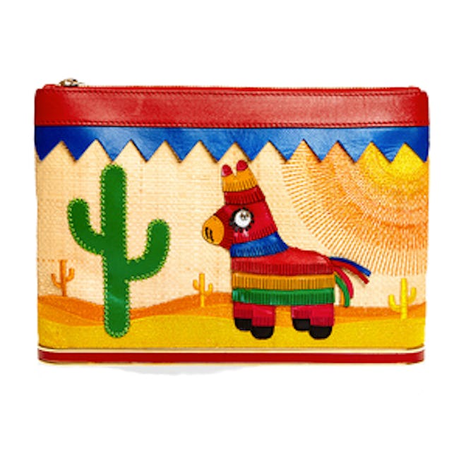 Embroidered Mexicana Ari Clutch