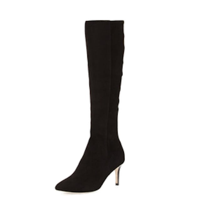 Elisha Suede Stretch Knee Boot