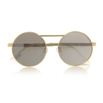Gold-Toned Mirrored Sunglasses