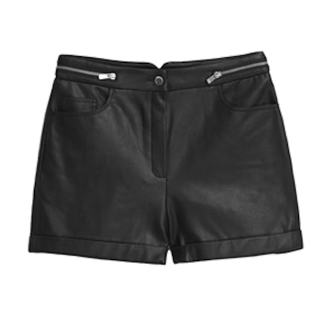 Faux Leather Shorts