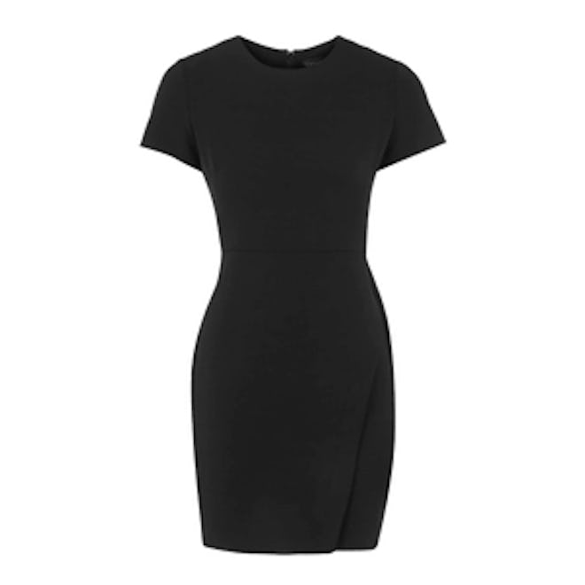 Asymmetric Wrap Shift Dress