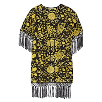 Onella Embroidered Silk Kimono Jacket