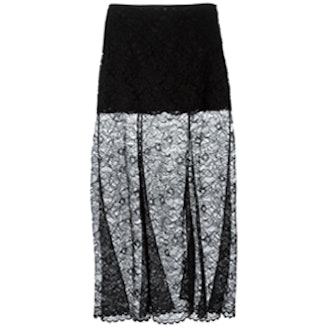Sheet Lace Maxi Skirt