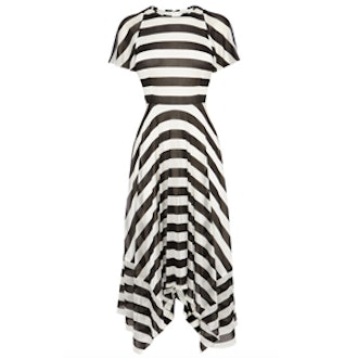 Striped Fluid Jersey Dress