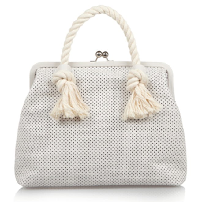 Franc Rope-Trimmed Leather Tote