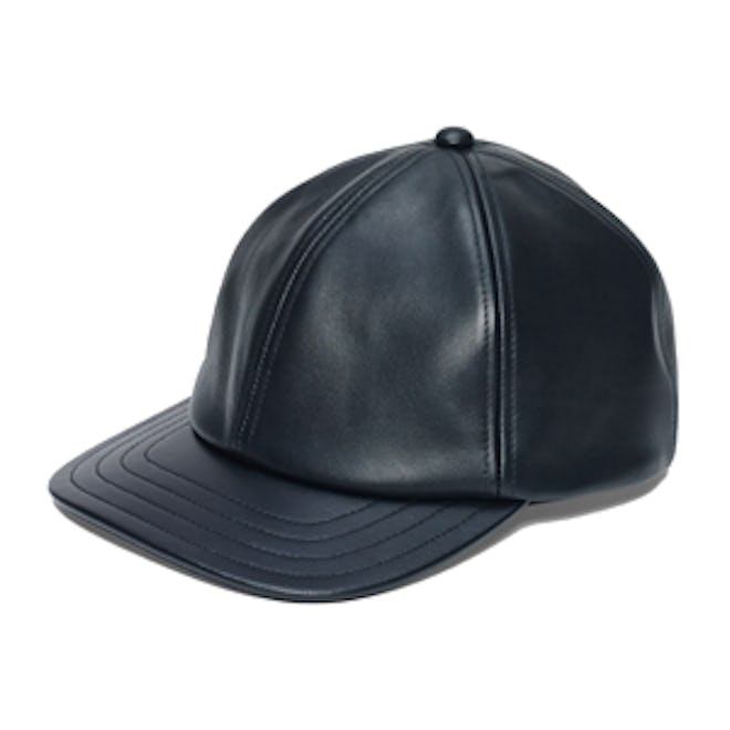 Leather Baseball Cap