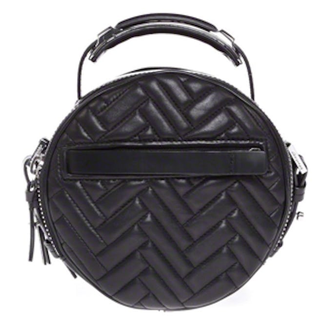 Ibis Small Black Quilted Leather Crossbody Bag