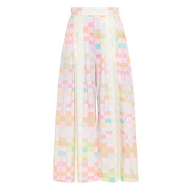 Receptor Citrus-Print Cropped Trousers