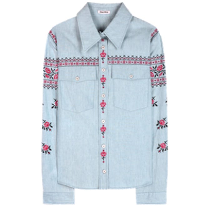 Embroidered Cotton Shirt