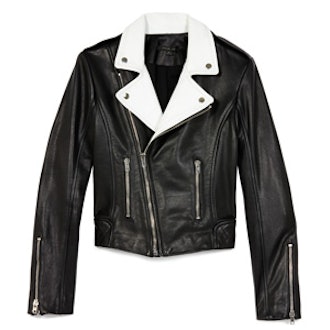 Rylan Colorblocked Leather Jacket