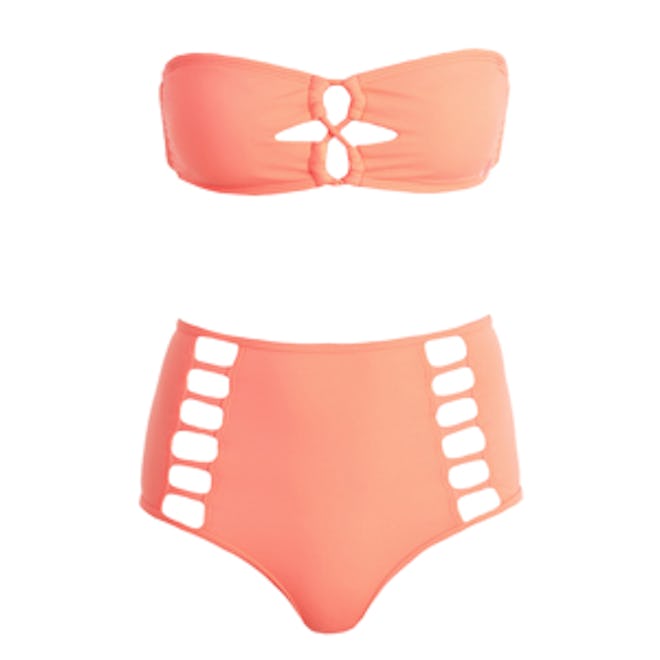 Bandeau Top and High-Waisted Bottom