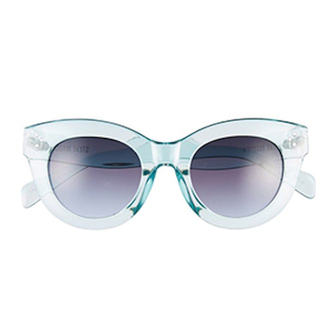 Translucent Cat Eye Sunglasses in Blue