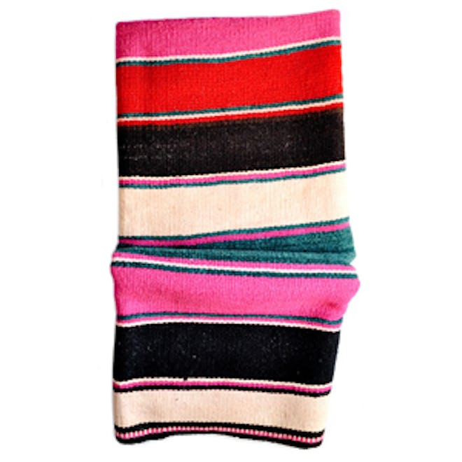 Bolivian Frazada Rug/ Blanket Moody Stripe