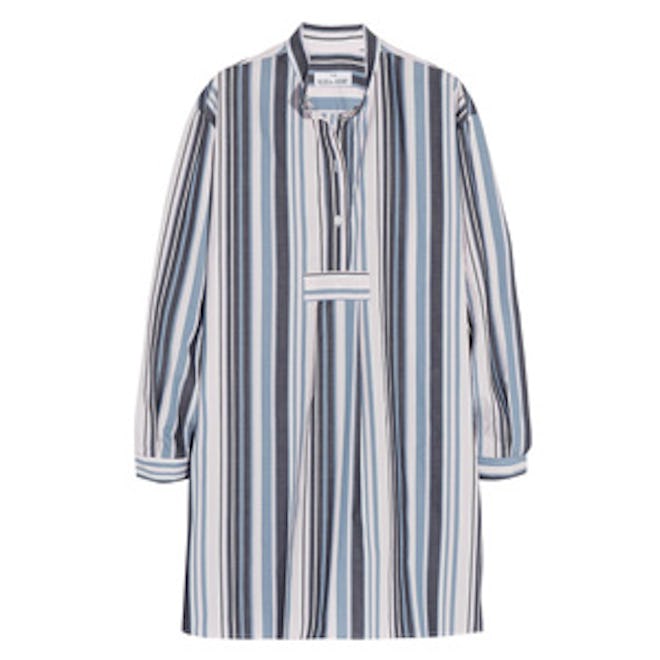 Striped Cotton Oxford Nightshirt