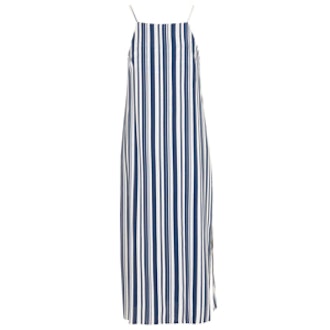 Deck Chair Striped Midi Dress