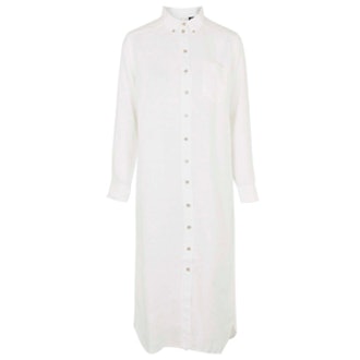 Linen Shirt Dress By Boutique