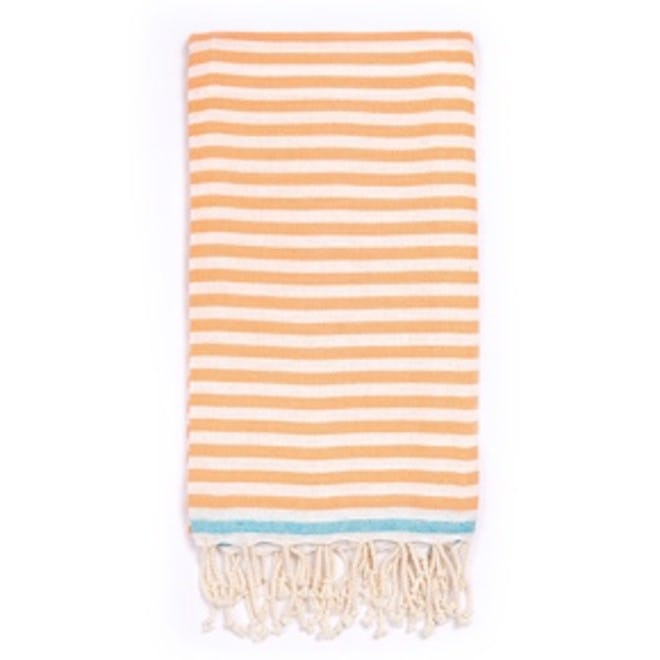 Beach Candy Swirl Beach Towel in Orange Stripes