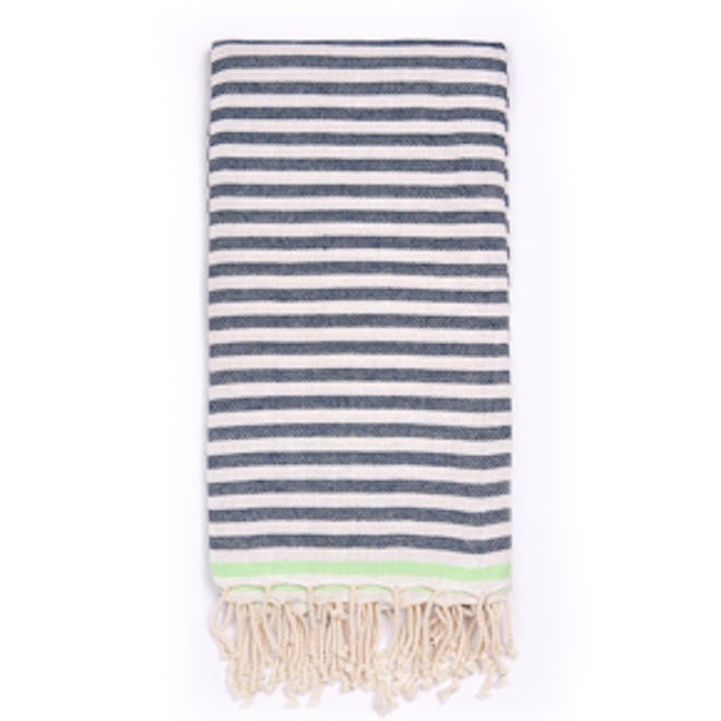 Beach Candy Swirl Beach Towel Navy Stripe