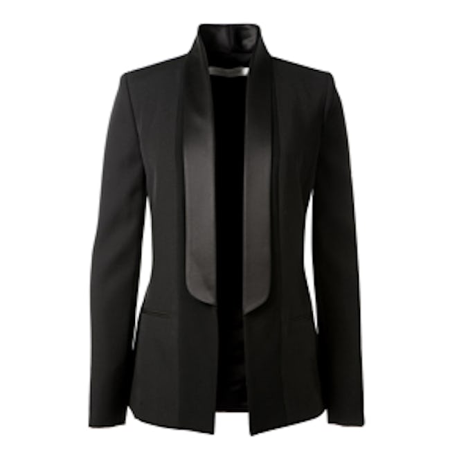 Black Virgin Wool Tuxedo Jacket
