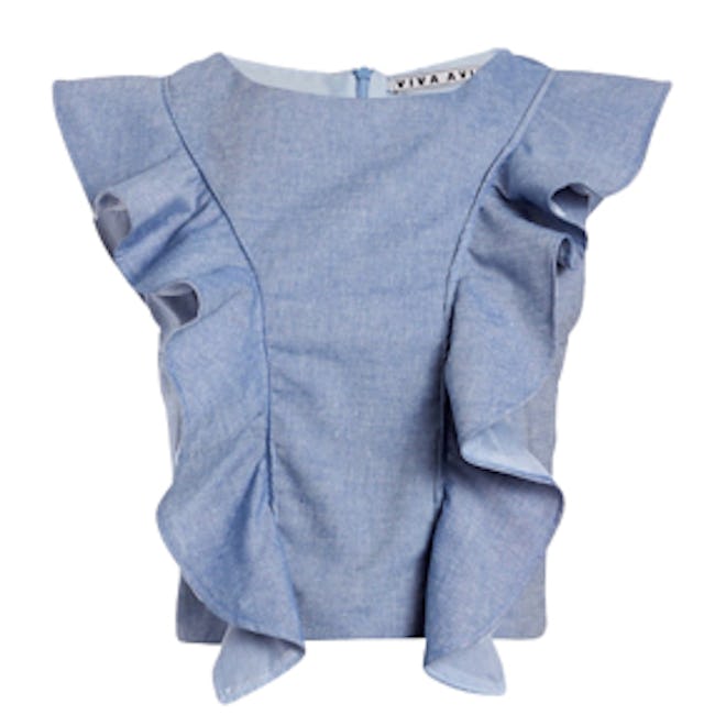 Ruffle Chambray