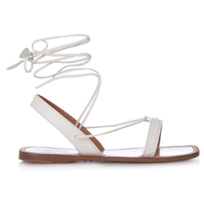 Woven-Leather Sandals