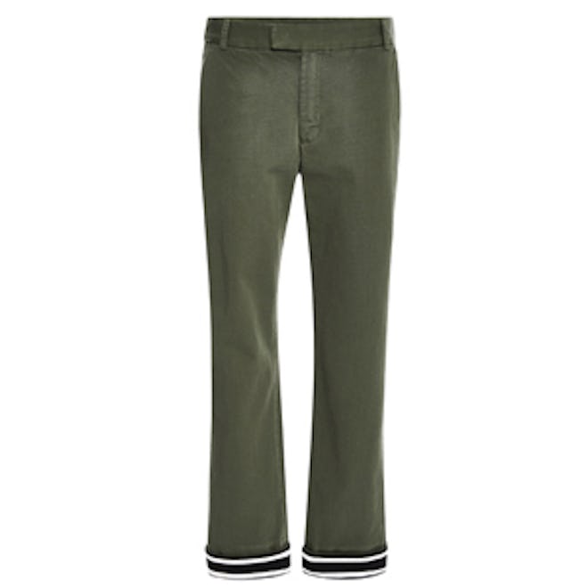 Cropped Contrast Chinos