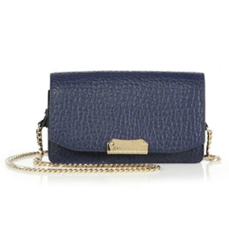 Madison Small Pebbled Leather Chain Clutch