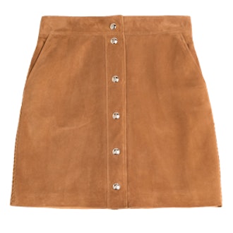 Suede Mini Skirt