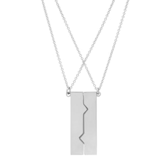 Vertical Friendship Plate Necklace