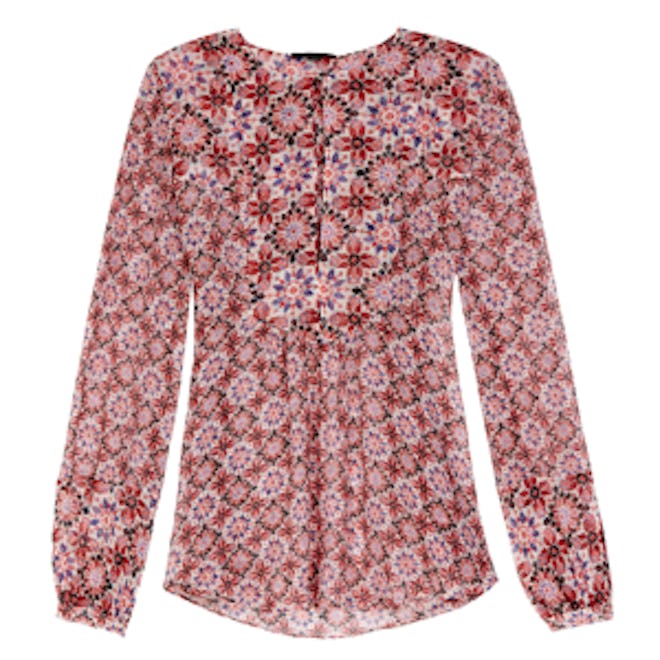 Garcia Floral Print Silk Blouse