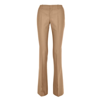 Wool and Cashmere-Blend Flannel Flared Pants
