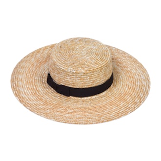 Spencer Wide-Brimmed Boater Hat