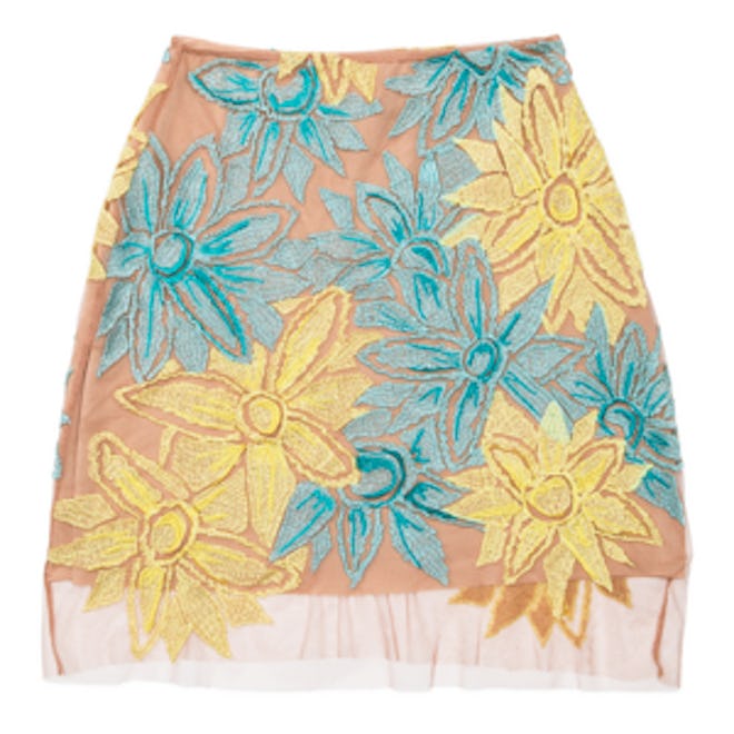 Wild Flower Embroidered Skirt
