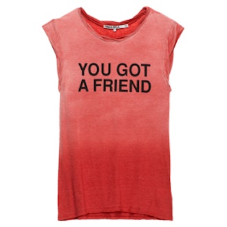 You Got A Friend Muscle Tee In Red