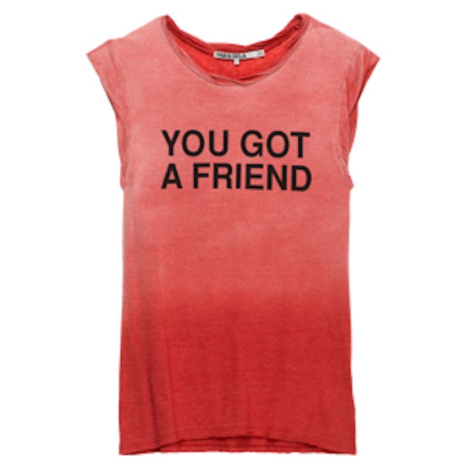 You Got A Friend Muscle Tee In Red