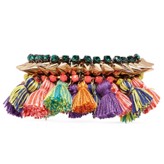 Tassel Pom Pom Spike Bracelet