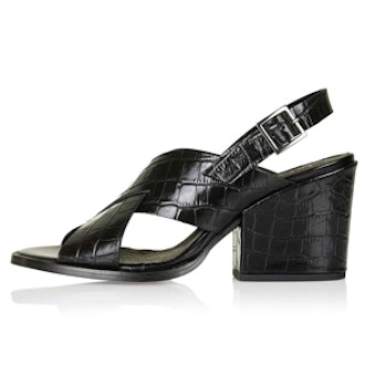 Nicole Croc Effect Sandals