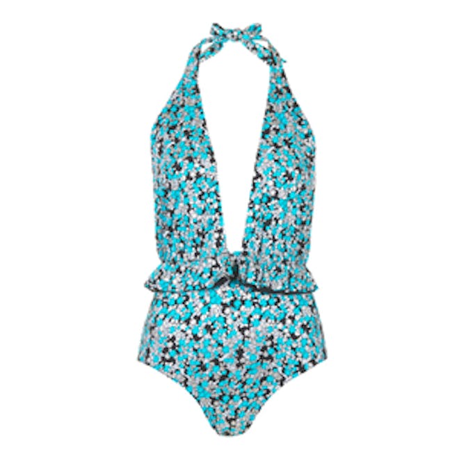 Plunge Floral Swimsuit