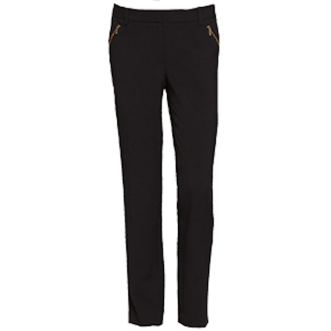 Slim Fit Zip Detail Pants